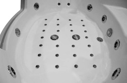 Wanna z hydromasażem narożna SPA AQ-1004 Turbo  2-osobowa, 152x152x56 cm