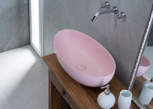 Umywalka Ravon Tulipano 62x33,5x17 cm, kolor z palety RAL/NCS