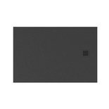 Brodzik Mori 140x80x3 cm ze strukturą kamienia naturalnego, szary RAL 7040