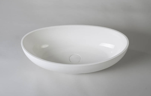 Umywalka nablatowa Ravon Tulipano 62x33,5x17 cm, bikolor PuroMetal mat lub połysk