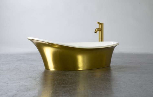 Umywalka Ravon Euphoria nablatowa 59x36,5x19 cm, bikolor PuroMetal mat lub połysk