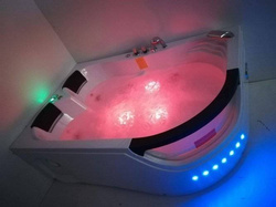 WANNA SPA Z HYDROMASAŻEM JACUZZI AQUAPEUTIC AQ-1665, 2-osobowa, 180x120x63 cm, lewa