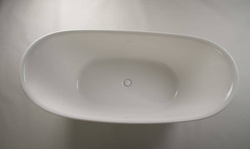 Wanna wolnostojąca Ravon Tulipano, biały połysk