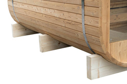 Sauna sucha fińska ogrodowa, 6-osobowa 210x210x240 cm