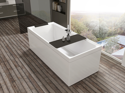 Wanna do zabudowy Novellini Divina 180x100, biały połysk