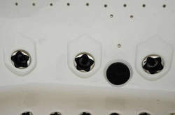 WANNA SPA Z HYDROMASAŻEM JACUZZI AQUAPEUTIC 183 206x134x64 cm, OBUDOWA GRAFITOWA