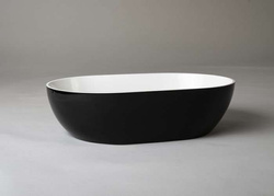 Umywalka Ravon Space nablatowa 54,5 x 35 x 14 cm, bikolor połysk