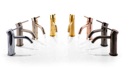 Bateria wolnostojąca wannowa Light, stal szczotkowana