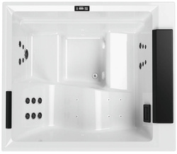 Wanna z hydromasażem Divina L Outdoor SPA Plus Novellini, 185x160x85 cm