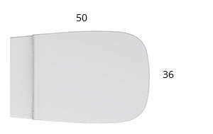 Misa wc wisząca Globo Genesis z deską wolnoopadającą, kolor