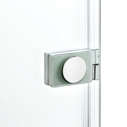 Parawan wannowy New Soleo łamany 100x140 cm, chrom, lewy lub prawy