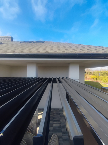 WYPRZEDAŻ!!! Pergola Ogrodowa Gray 3x3 Zestaw LED, Rolety