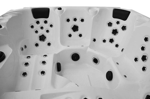 WANNA ZEWNĘTRZNA Z HYDROMASAŻEM AQUAPEUTIC 1662, 4-osobowa 200x200x80 cm, z obudową