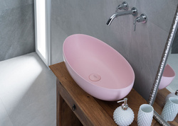 Umywalka Ravon Tulipano 62x33,5x17 cm, kolor z palety RAL/NCS