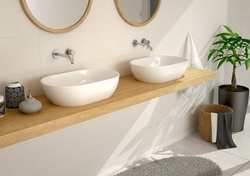 Umywalka nablatowa Ravon Space 54x33,5x13,5 cm, biały mat lub połysk