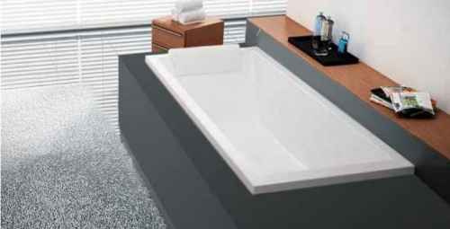 Wanna do zabudowy Novellini Calos 170x80 cm, biały połysk