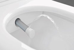 Toaleta myjąca bezrantowa, misa ustępowa lejowa Viclean I 100