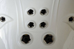 WANNA SPA Z HYDROMASAŻEM JACUZZI AQUAPEUTIC 183 206x134x64 cm, OBUDOWA CZEKOLADOWA