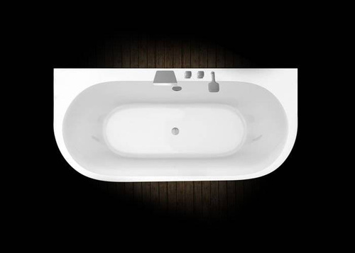 Wanna przyścienna Ravon Sensual Wall, z masażem i chromoterapią, bikolor