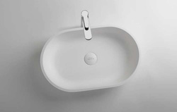 Umywalka Ravon Modern nablatowa 53,5 x 34 x 13 cm, biały połysk