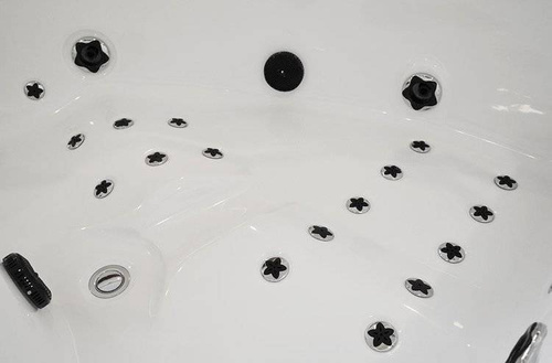 WANNA SPA Z HYDROMASAŻEM JACUZZI AQUAPEUTIC 186, narożna 2-osobowa, 152 x 152 x 71 cm