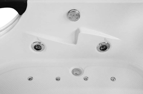 WANNA SPA Z HYDROMASAŻEM JACUZZI AQUAPEUTIC AQ-1665 PRESTIGE, 2-osobowa, 180x120x63 cm, lewa