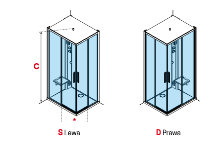 KABINA MASAŻOWO-PAROWA Novellini GLAX 1 2.0 A, 100x100 CM, DRZWI PRZESUWNE, BIAŁY MAT