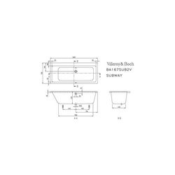 Wanna z hydromasażem Villeroy&Boch system SPA, 190x90 cm, biały połysk