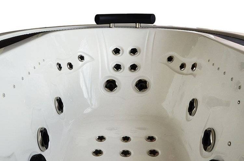 WANNA SPA Z HYDROMASAŻEM JACUZZI AQUAPEUTIC 183 206x134x64 cm, OBUDOWA CZEKOLADOWA