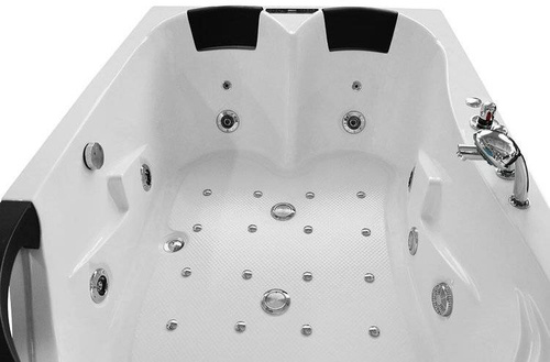 WANNA SPA Z HYDROMASAŻEM JACUZZI AQUAPEUTIC AQ-1665, 2-osobowa, 180x120x63 cm, lewa