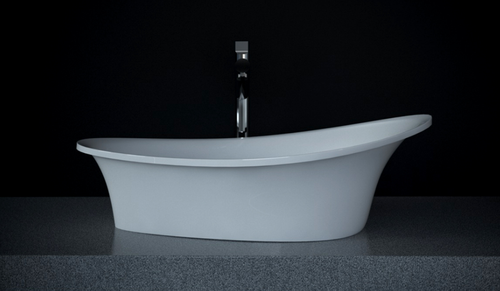 Umywalka Ravon Euphoria nablatowa, biały połysk z pasem w kolorze