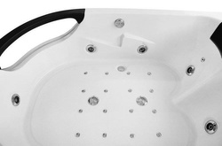 WANNA SPA Z HYDROMASAŻEM JACUZZI AQUAPEUTIC AQ-1665 PRESTIGE, 2-osobowa, 180x120x63 cm, lewa