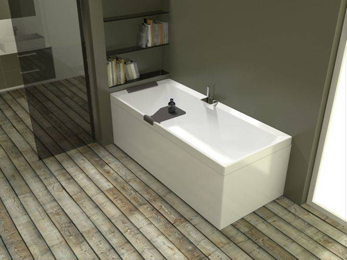 Wanna do zabudowy Novellini Divina 180x100, biały połysk