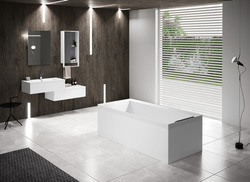 Wanna do zabudowy Novellini Divina 180x100, biały połysk