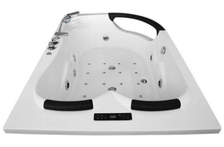 WANNA SPA Z HYDROMASAŻEM JACUZZI AQUAPEUTIC AQ-1665, 2-osobowa, 180x120x63 cm, lewa