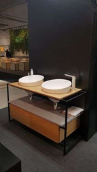 Umywalka wpuszczana w blat Ravon Saxo średnica 47 cm, bikolor personal