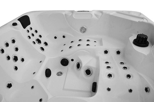 WANNA ZEWNĘTRZNA Z HYDROMASAŻEM AQUAPEUTIC 1662, 4-osobowa 200x200x80 cm, z obudową