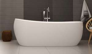 Wanna wolnostojąca Ravon Wisteria 160x70x67 cm, biały połysk