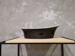 Umywalka Ravon Euphoria nablatowa 60x38x19 cm, bikolor połysk