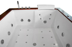 WANNA SPA Z HYDROMASAŻEM AQUAPEUTIC AQ-1666, 2-osobowa, 150x180x67 cm, z obudową