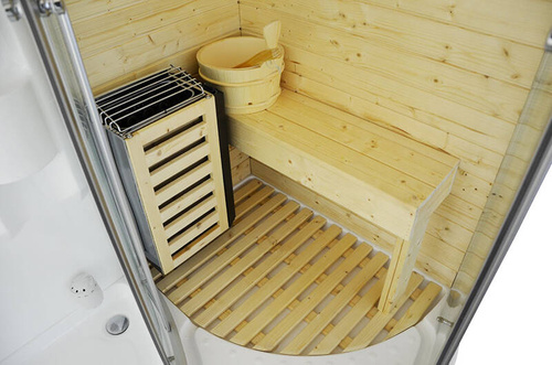 Kabino-sauna sucho-parowa z funkcją hydromasażu AQ-706,165X105X215 CM