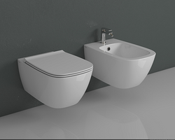 Misa wc wisząca Globo Genesis z deską wolnoopadającą, kolor