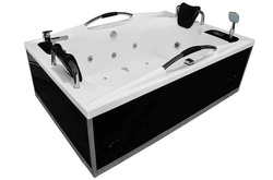 WANNA SPA Z HYDROMASAŻEM JACUZZI AQUAPEUTIC AQ-197 2-osobowa NERO 180x120x59cm
