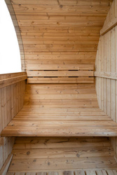 Sauna sucha fińska ogrodowa, beczka 180 x średnica 210 cm