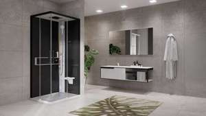 KABINA MASAŻOWO-PAROWA Novellini GLAX 2 2.0 A 100x70 cm, DRZWI PRZESUWNE, WHITE