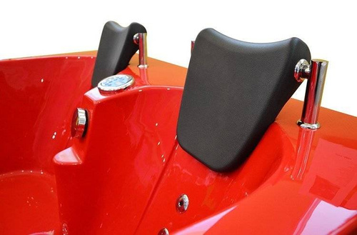 WANNA SPA Z HYDROMASAŻEM JACUZZI AQUAPEUTIC AQ-631 TOP, 2-osobowa 180x120x54 cm, lewa, czerwona