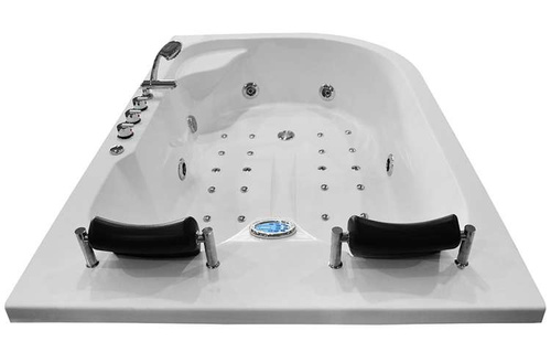 Wanna łazienkowa SPA z hydromasażem MO-631 PLUS, 2-osobowa 180x120x66cm lewa