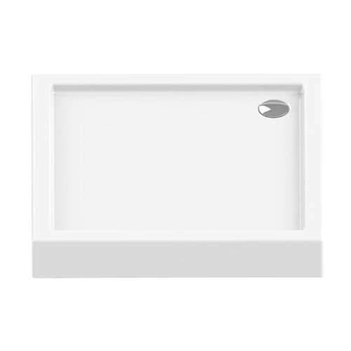 Brodzik Columbus z wypełnieniem styropianowym 80x80x14 cm, biały połysk