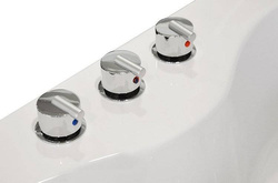 WANNA Z HYDROMASAŻEM NAROŻNA JACUZZI AQUAPEUTIC AQ-636, 2-osobowa 135x135x60 cm