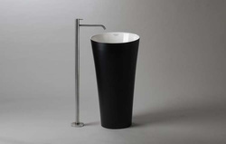 Umywalka wolnostojąca Ravon Saxo średnica 48 cm, bikolor mat